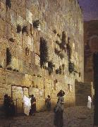 Jean - Leon Gerome Solomon Wall, Jerusalem oil painting on canvas
